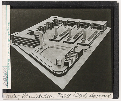 Vorschaubild Erich Mendelsohn: Leningrad, Modell der Textilfabrik 